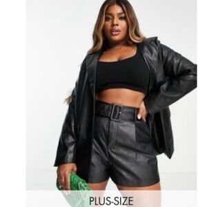 In the Style x Perrie Sian Leather Blazer